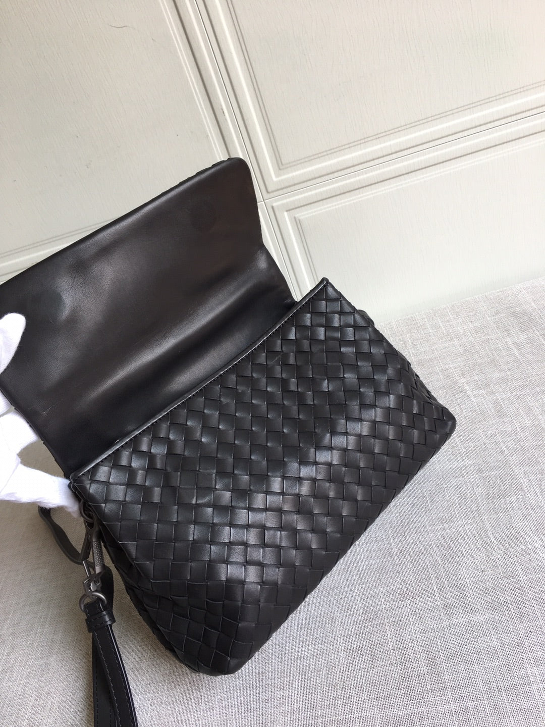 GLAMI Classic Intrecciato Black, For Women, WomenÃƒÂ¢Ã¢â€šÂ¬Ã¢â€žÂ¢s Bags 8.9in/22.5cm