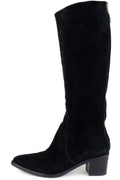 Diane Von Furstenburg Black Suede Knee High Boots 8