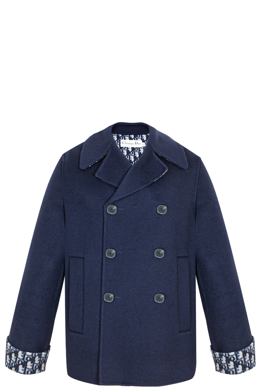 CHRISTIAN DIOR Peacoat Wool Blue