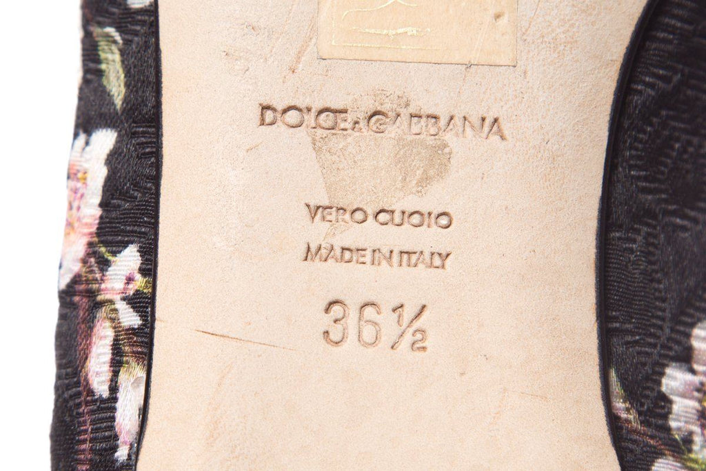 Dolce & Gabbana Floral Embellished Flats SZ 36.5