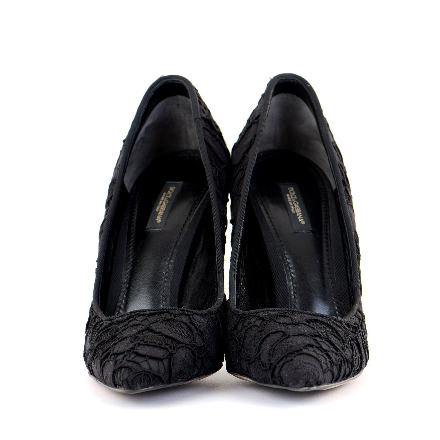 Lace Pointed Court Shoes