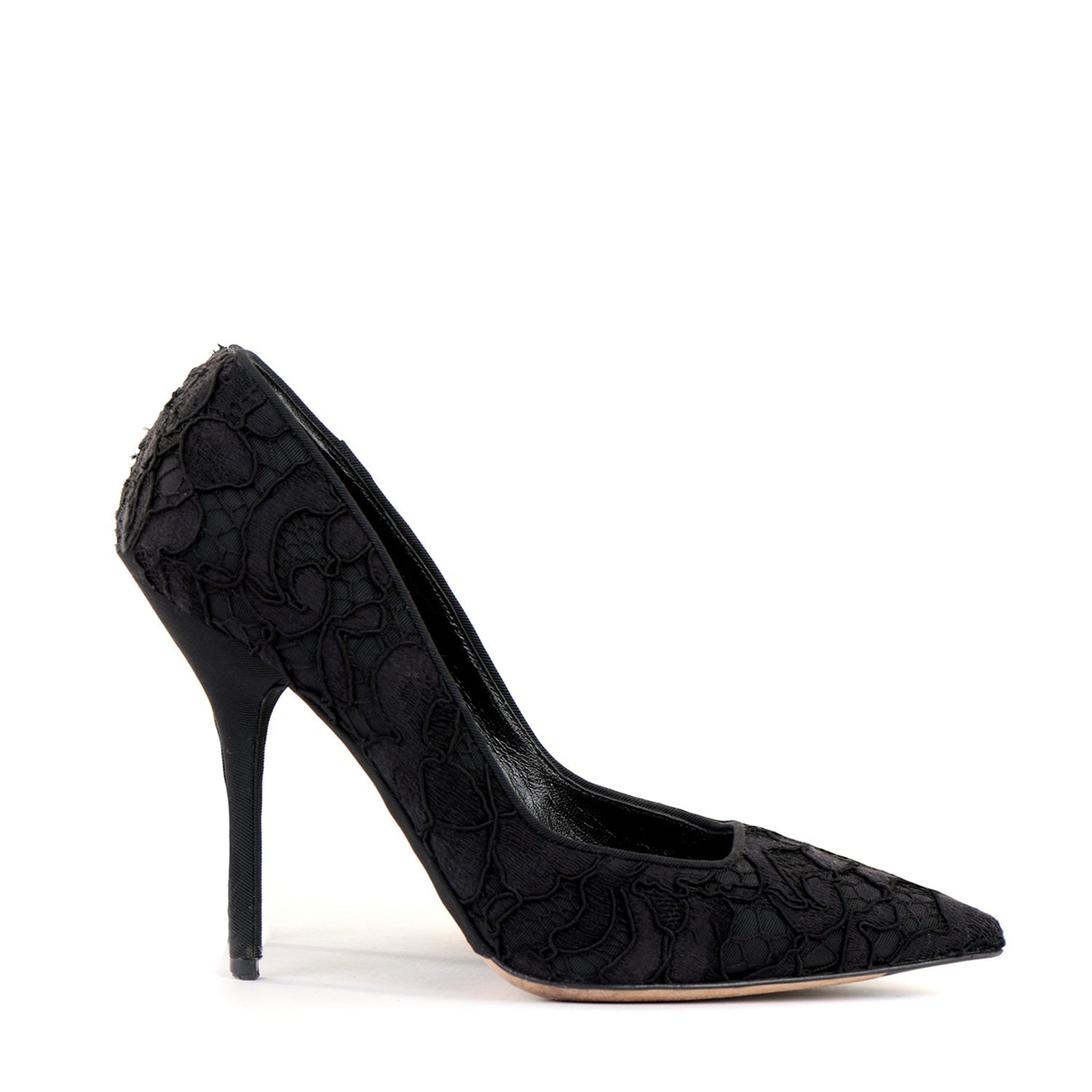 Lace Pointed Court Shoes