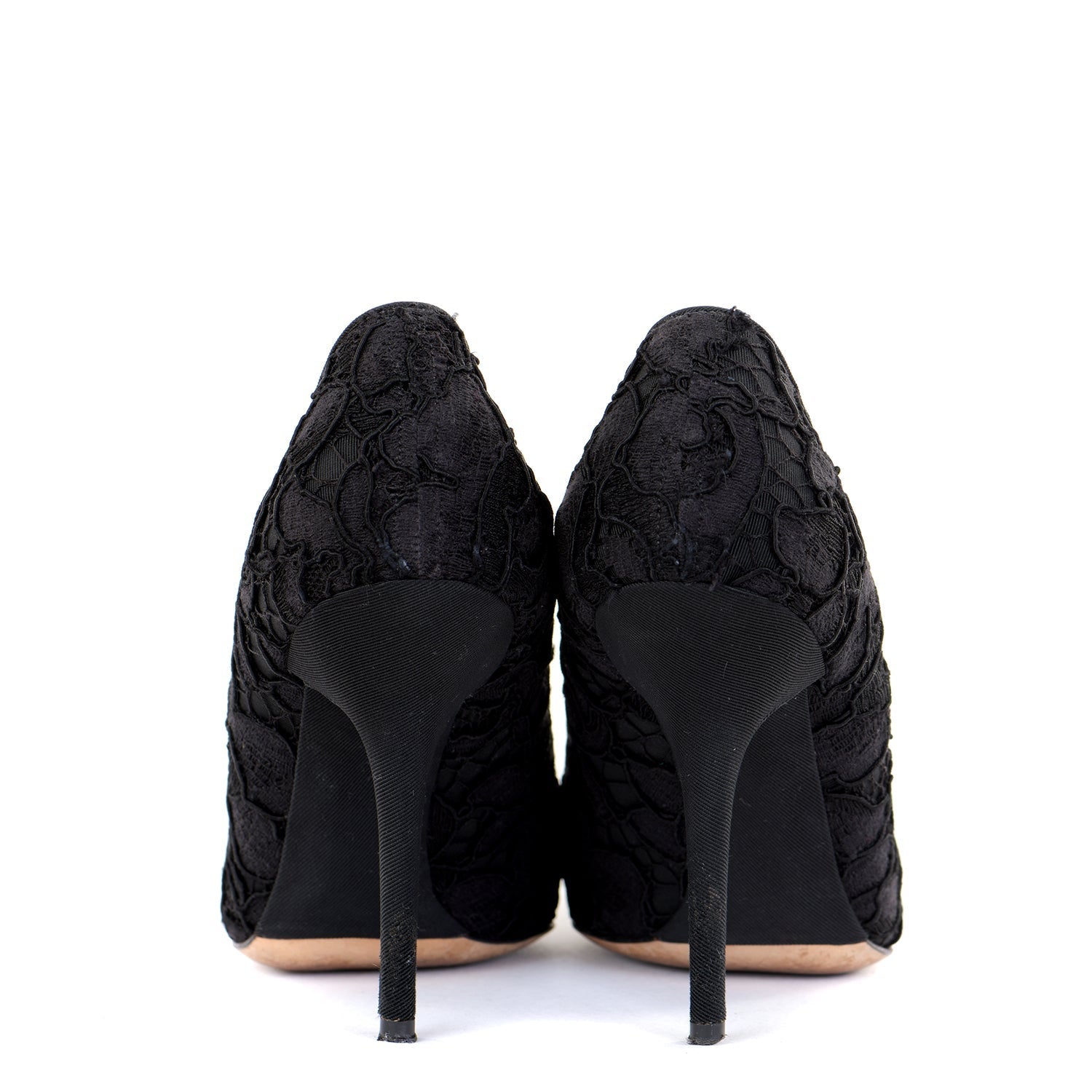 Lace Pointed Court Shoes