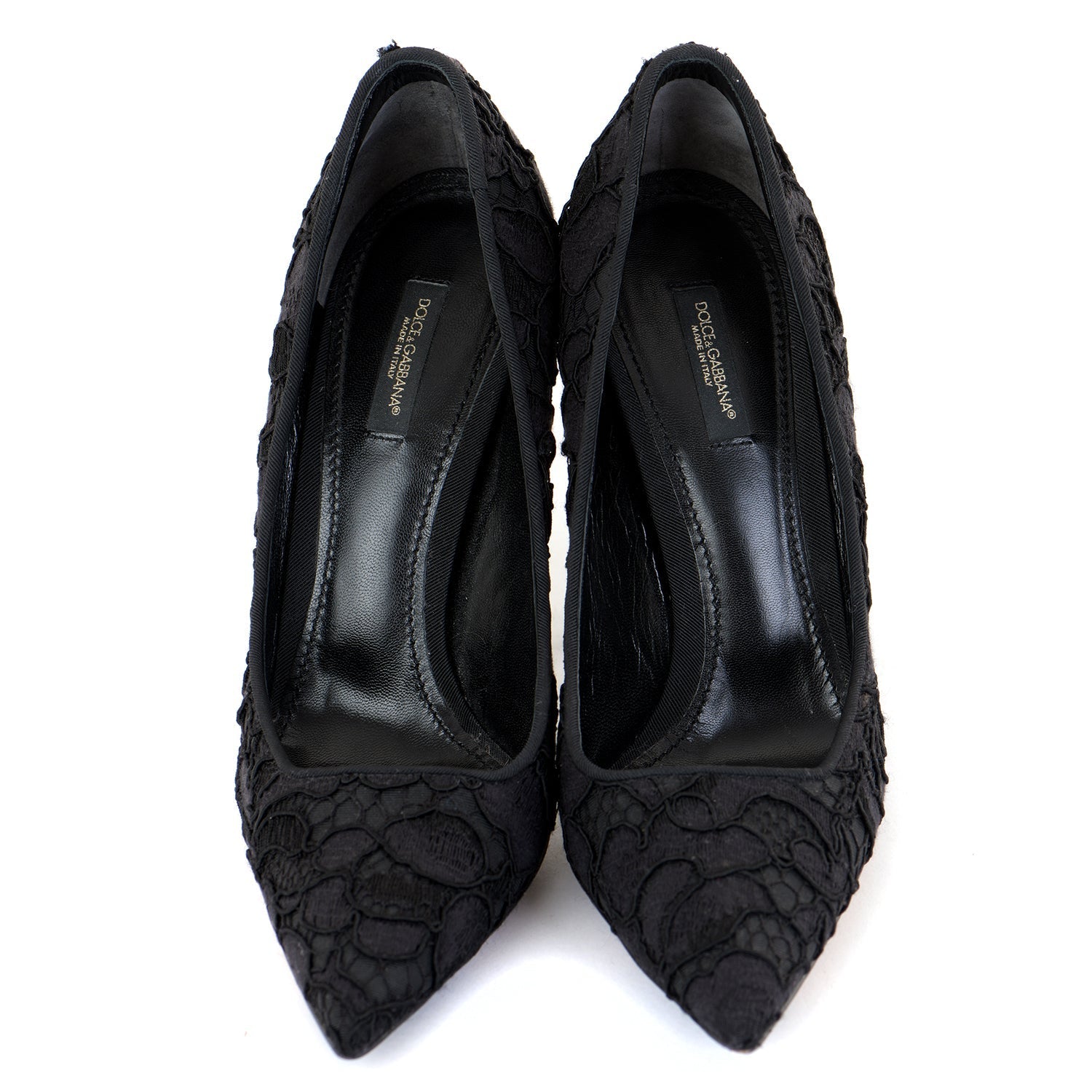 Lace Pointed Court Shoes