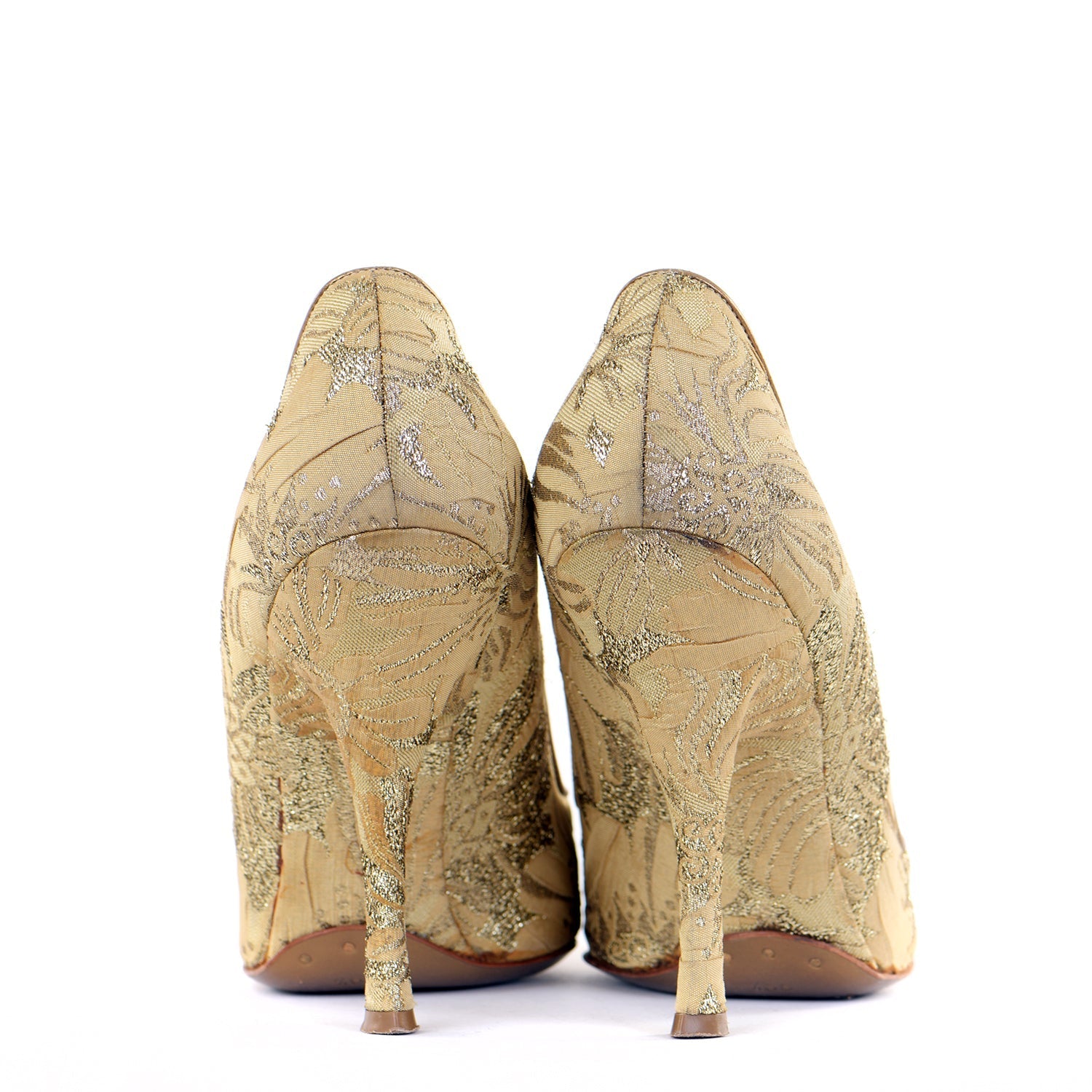 Brocade Pointed Court Shoes