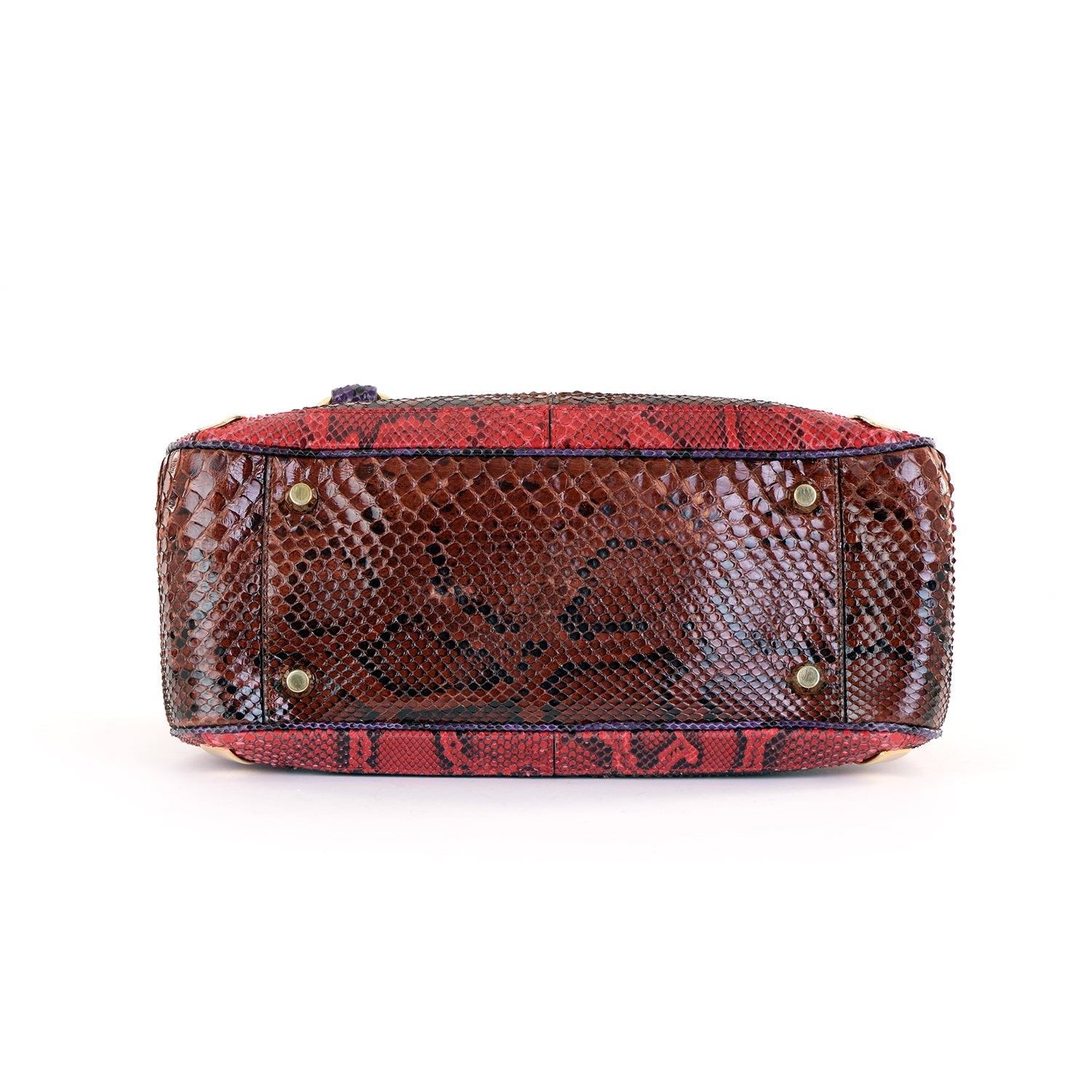 Vintage Snakeskin Bag with Purse