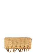 Donna Karan Metallic Gold Magnetic Closure Clutch