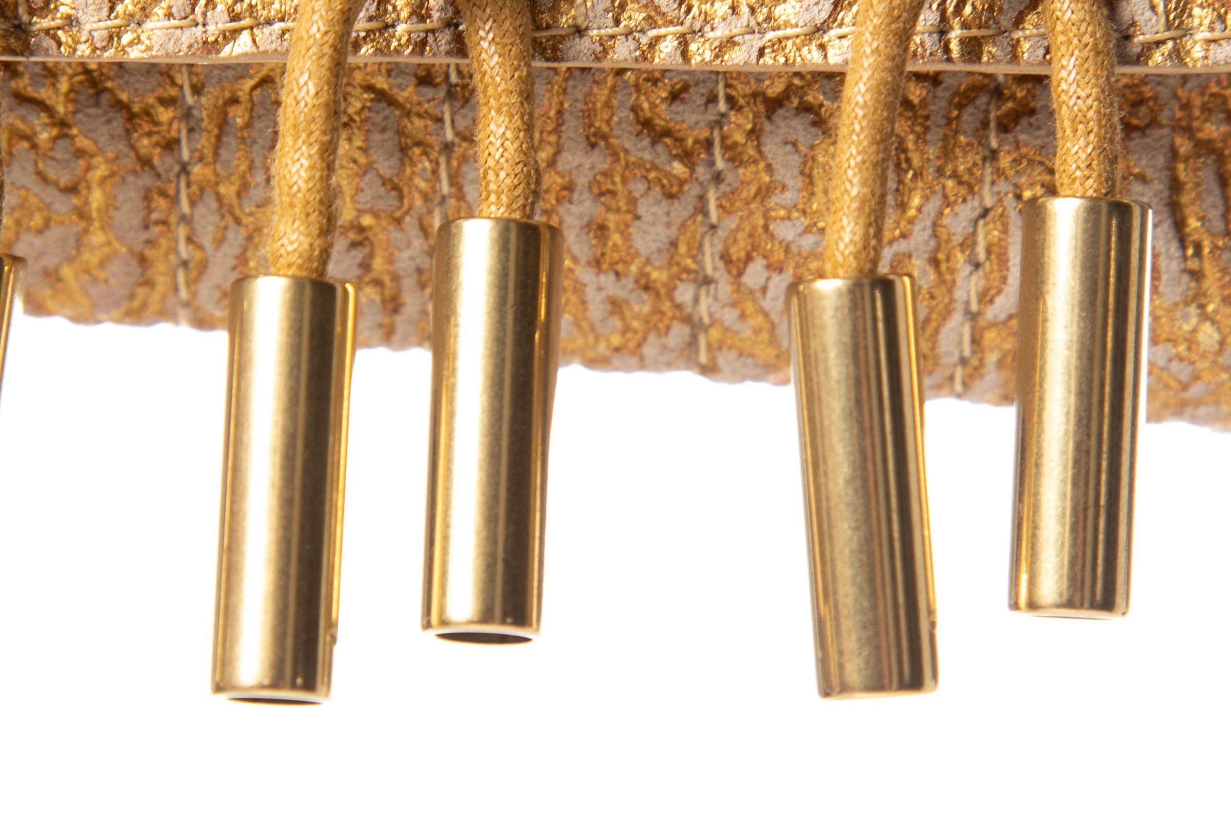 Donna Karan Metallic Gold Magnetic Closure Clutch