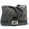 FENDI Shoulder Bag Canvas / leather Brown Zucca FF pattern Mamma Bucket Women Used