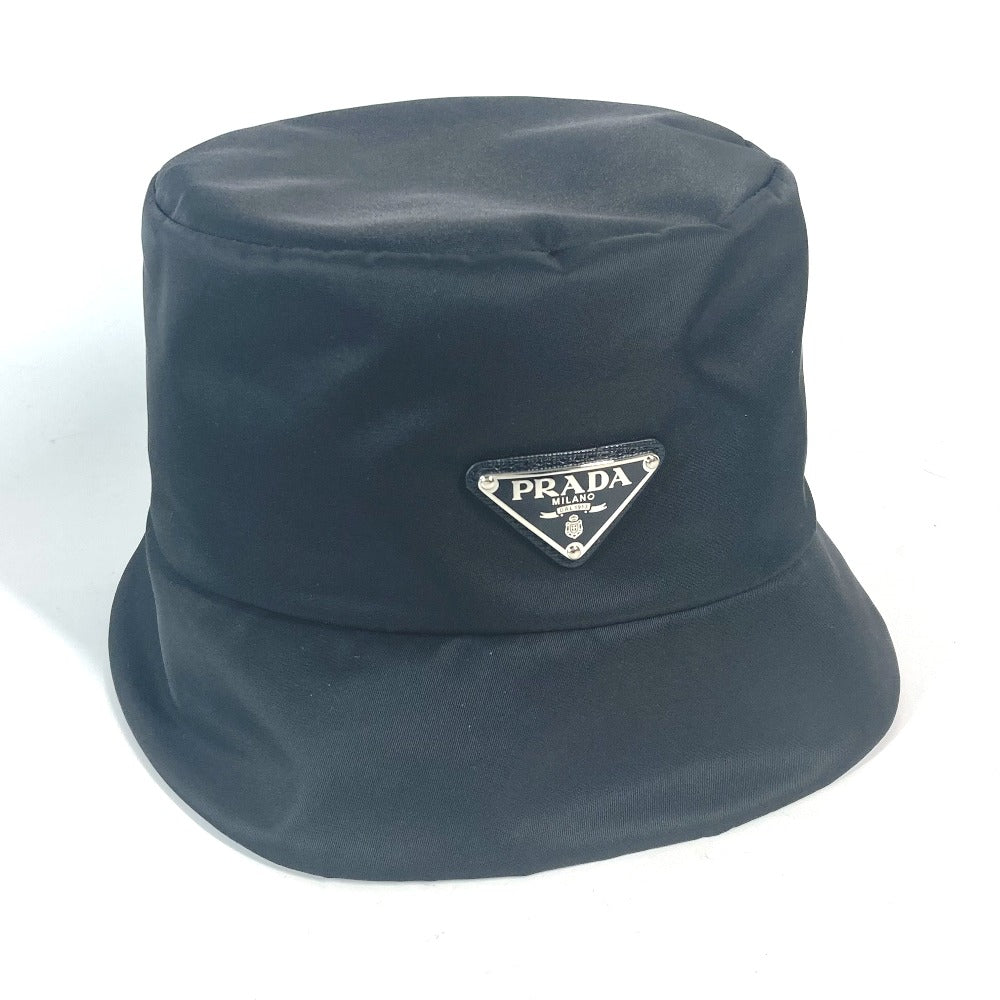 PRADA hat 2HC137 Nylon black Triangle With logo Three Stripes adidas adidas collaboration S