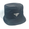 PRADA hat 2HC137 Nylon black Triangle With logo Three Stripes adidas adidas collaboration S