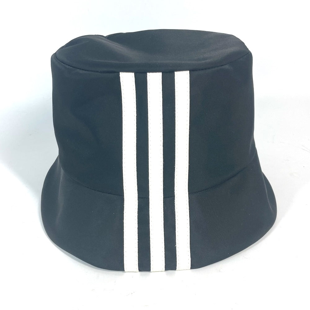 PRADA hat 2HC137 Nylon black Triangle With logo Three Stripes adidas adidas collaboration S