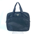 PRADA Business bag VA0609 Nylon black Document bag Briefcase PC bag Computer case Triangle logo plate