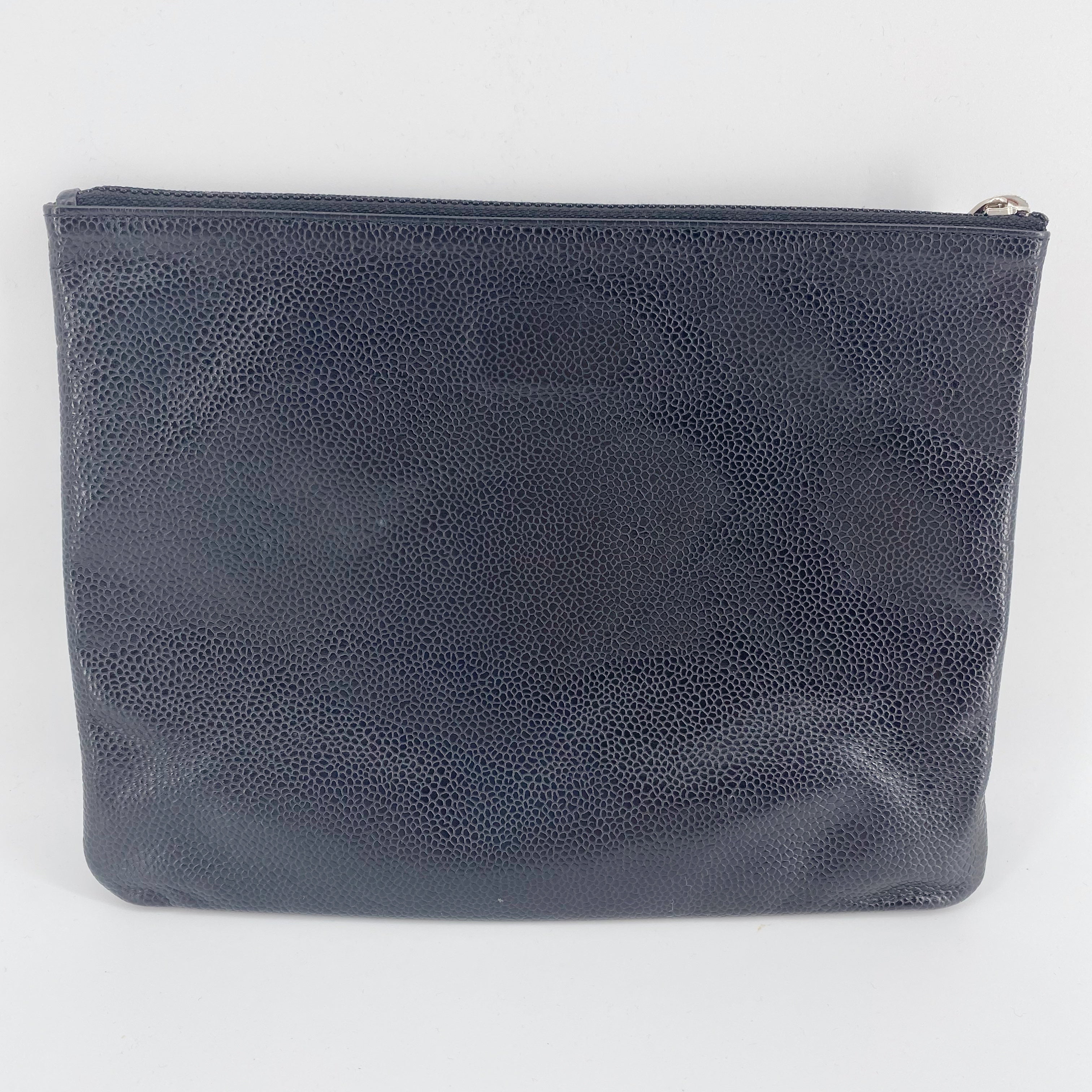 Chanel Black Leather Clutch