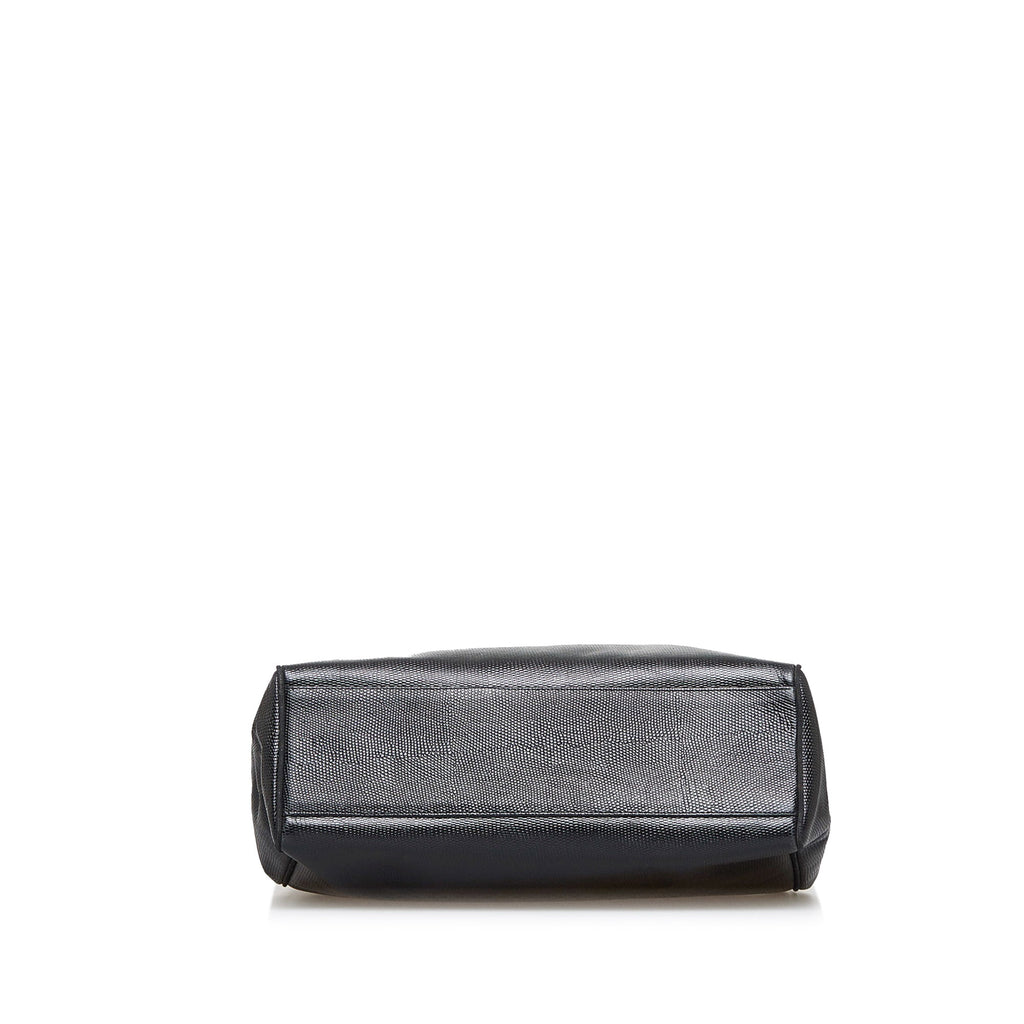 Black Ferragamo Vara Embossed Tote