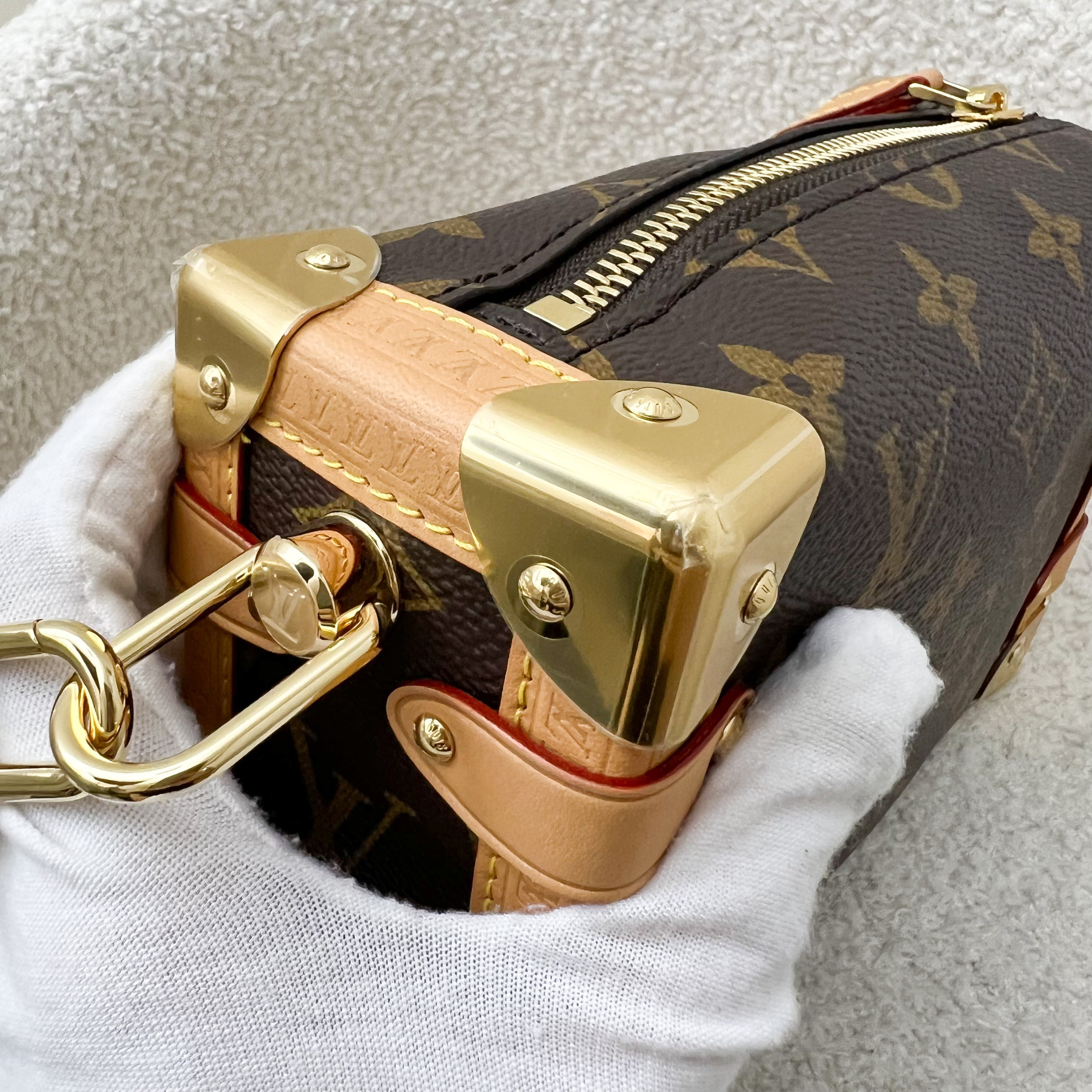 LV Side Trunk PM Bag in Monogram Canvas and GHW