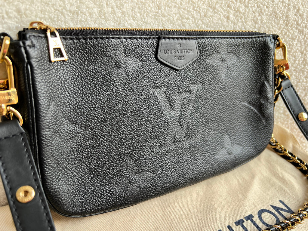 Louis Vuitton Multi Pochette Accessoires Black Empreinte (RRP £2140)