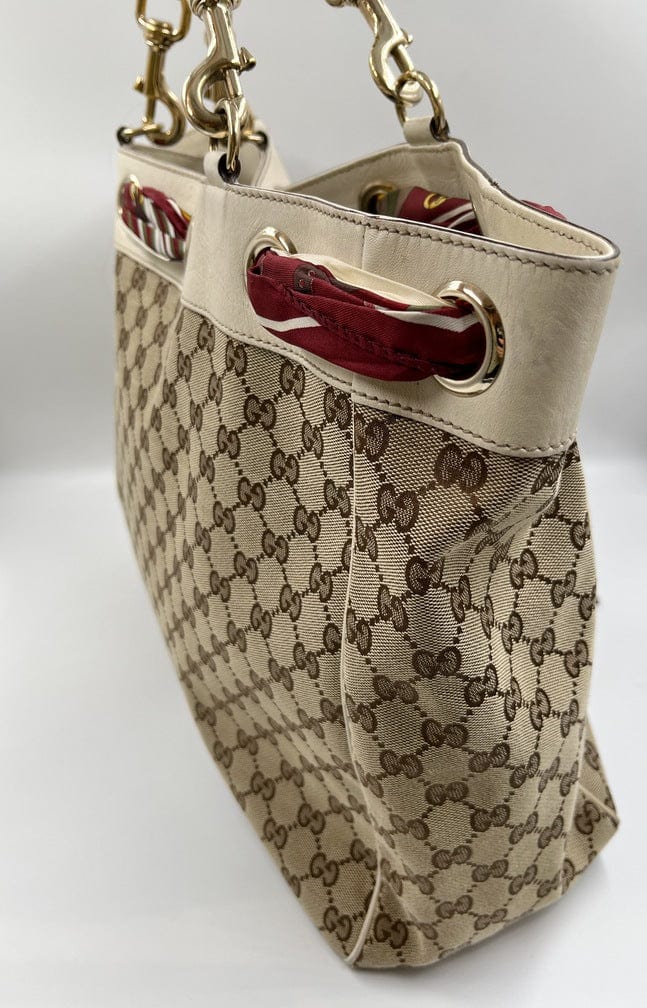 Gucci Positano Tote Bag with Scarf