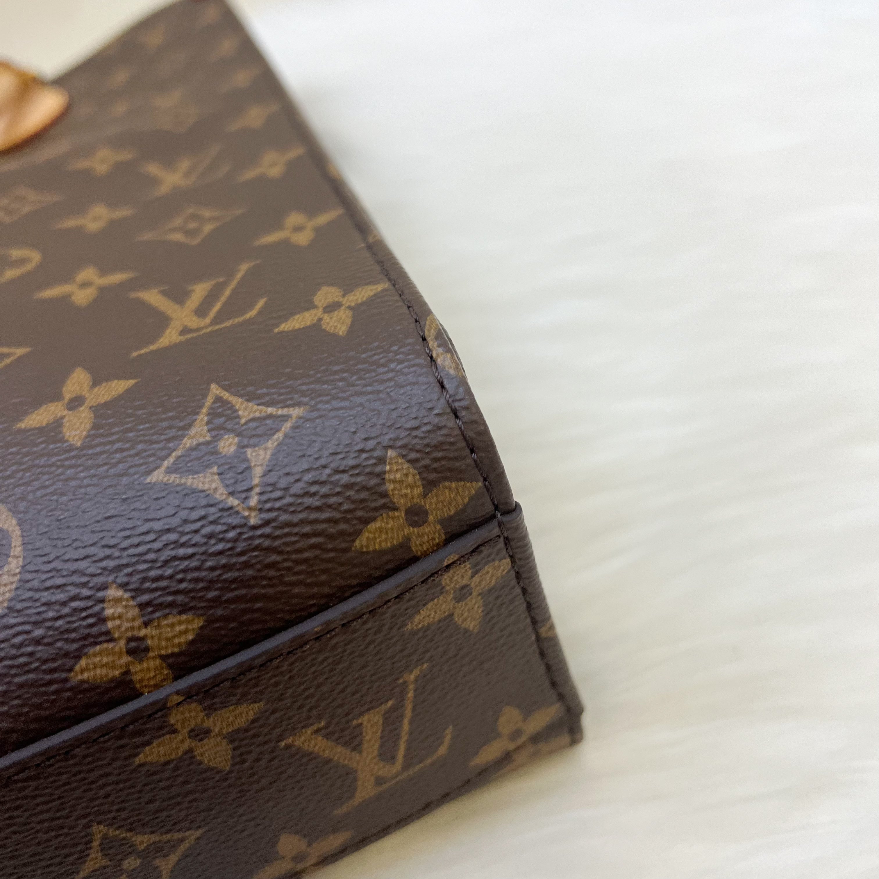 LV Sac Plat PM Monogram Canvas and GHW