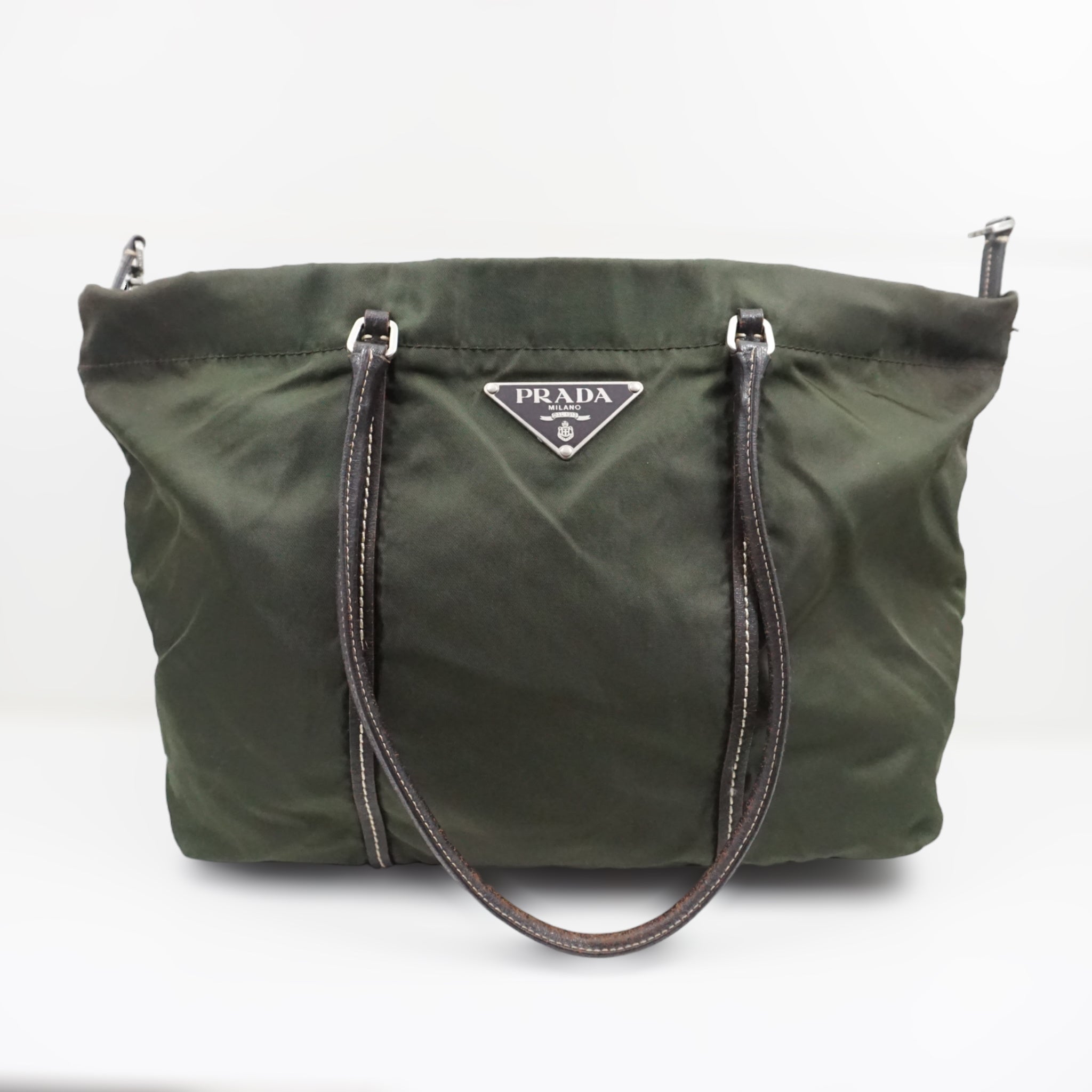 Prada ArmygrÃƒÆ’Ã‚Â¸n Skuldertaske