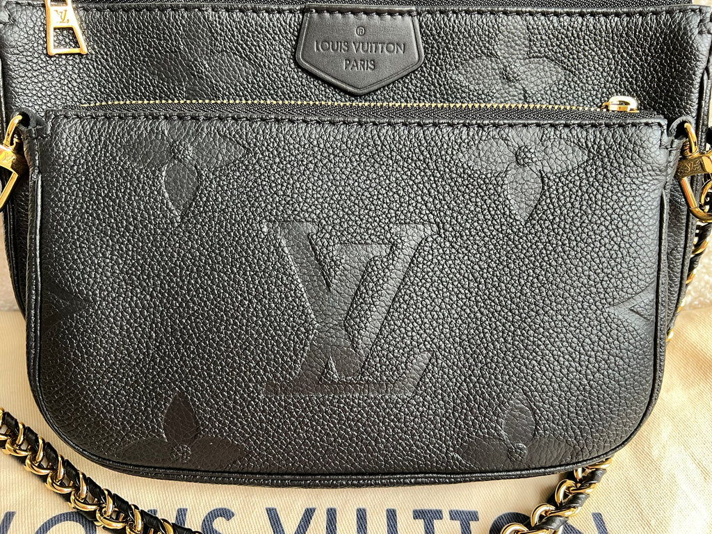 Louis Vuitton Multi Pochette Accessoires Black Empreinte (RRP £2140)