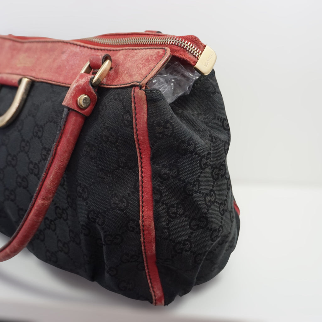 Gucci Sort og RÃƒÆ’Ã‚Â¸d Skuldertaske