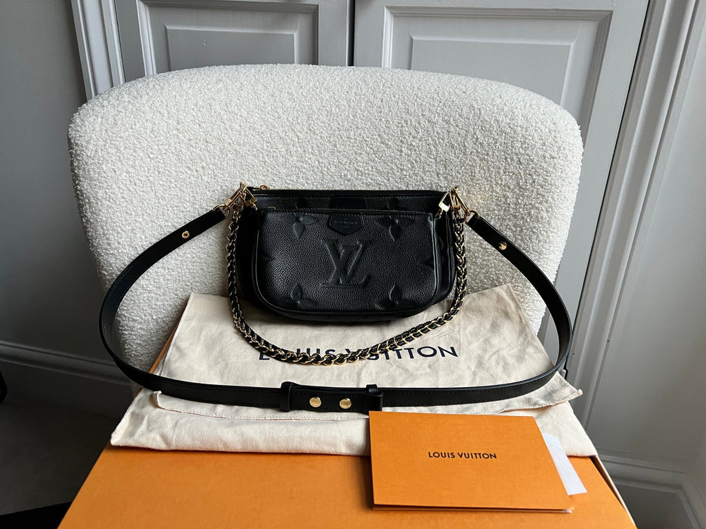 Louis Vuitton Multi Pochette Accessoires Black Empreinte (RRP £2140)