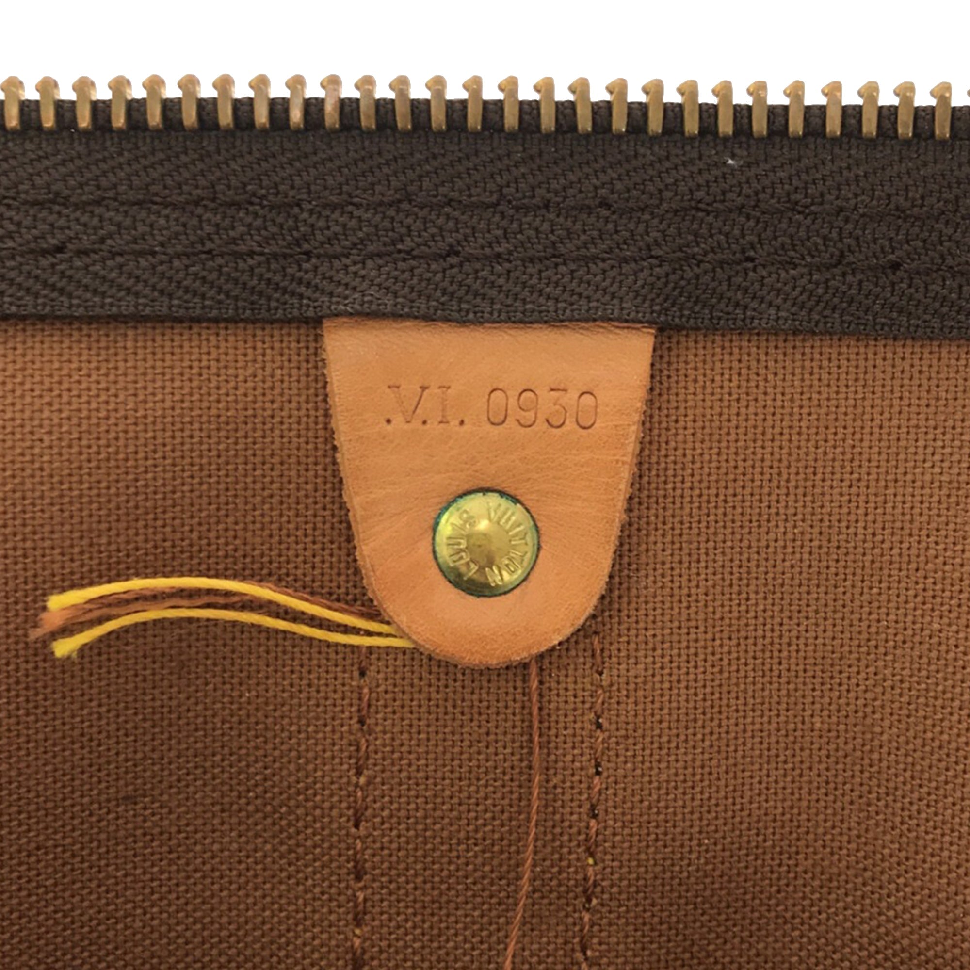 Brown Louis Vuitton Monogram Keepall 50 Travel Bag