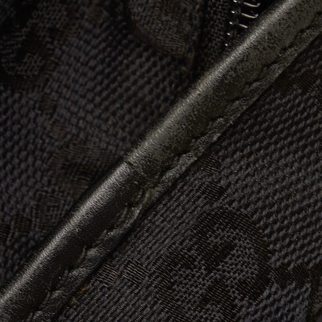 Black Gucci GG Canvas Web Tote