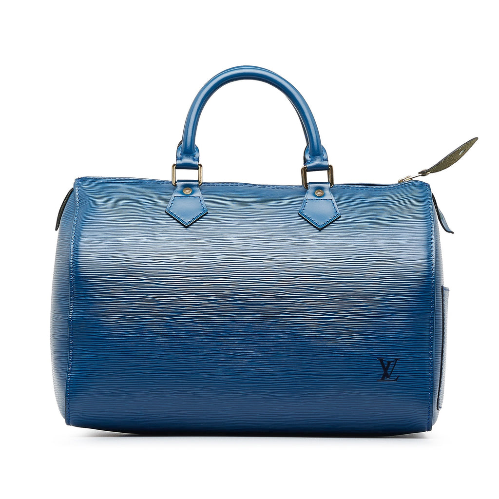 Louis Vuitton Speedy 30 Blue Epi
