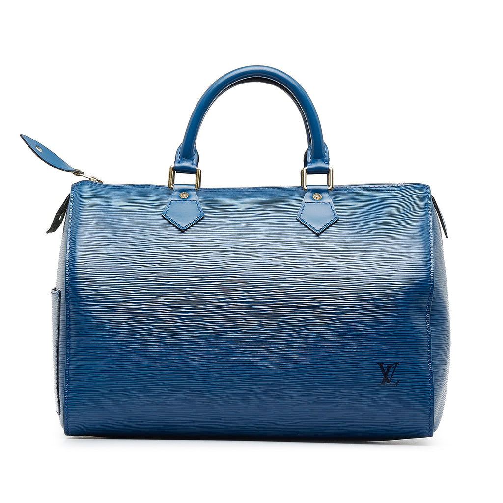 Louis Vuitton Speedy 30 Blue Epi