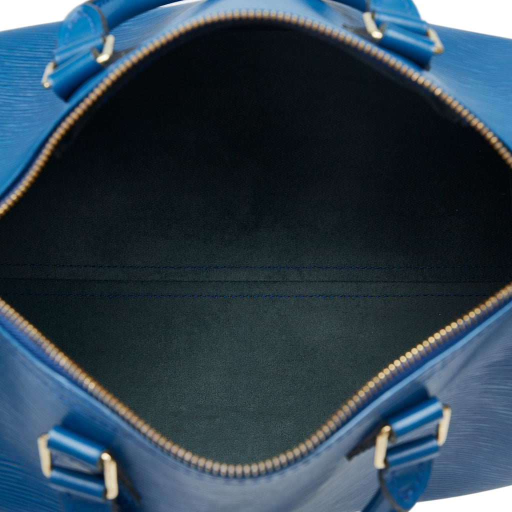 Louis Vuitton Speedy 30 Blue Epi