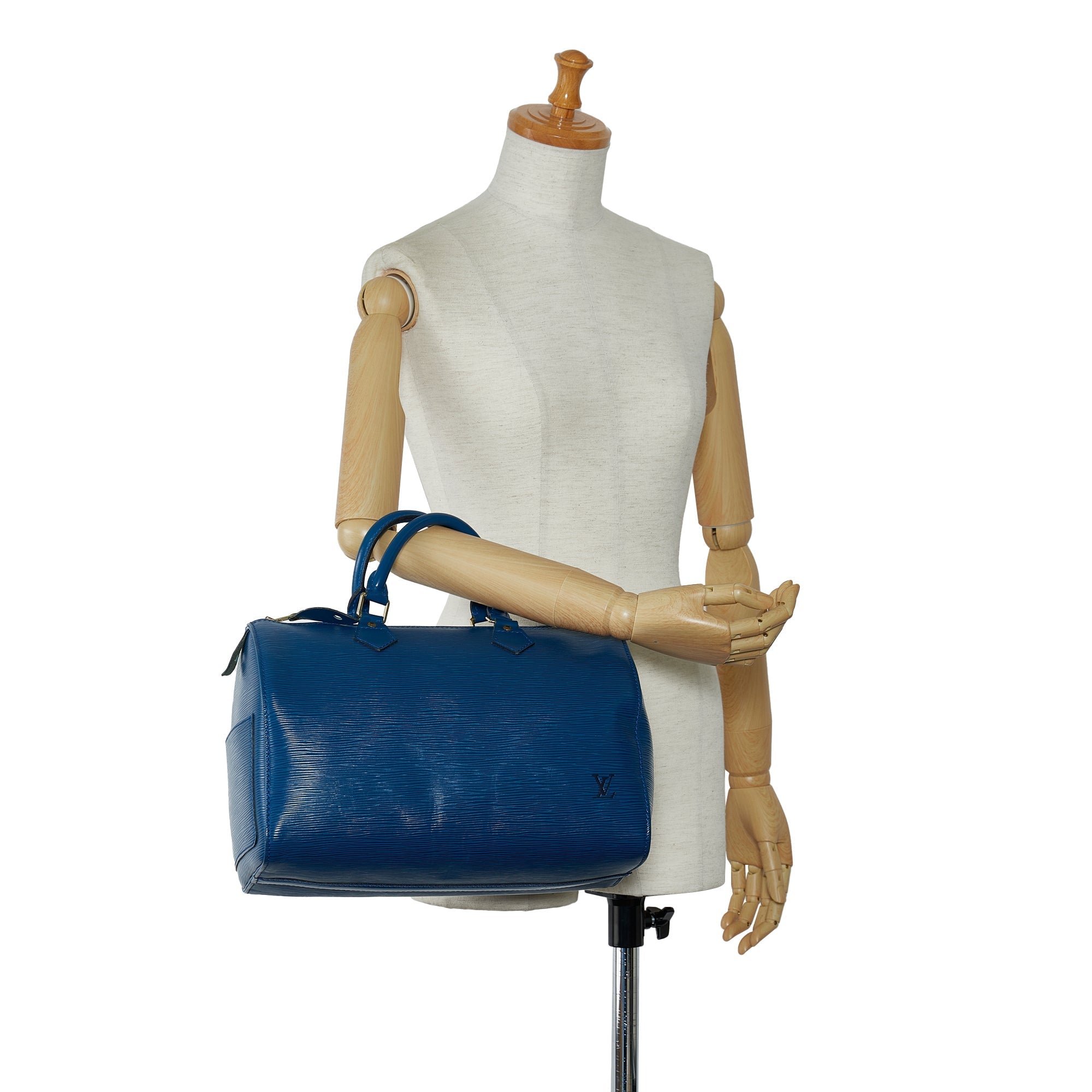 Louis Vuitton Speedy 30 Blue Epi