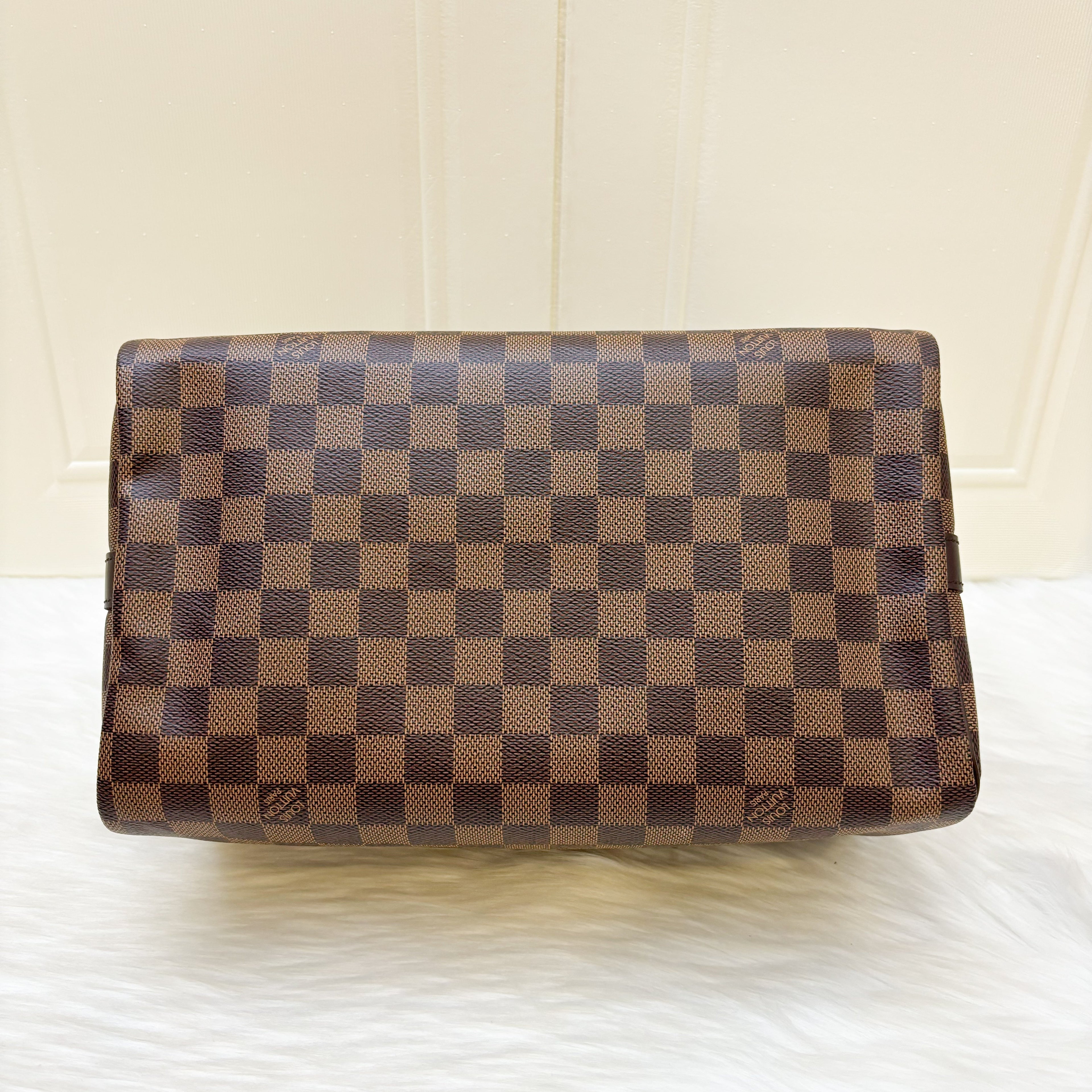 LV Speedy 30 Bandouliere in Damier Ebene Canvas GHW