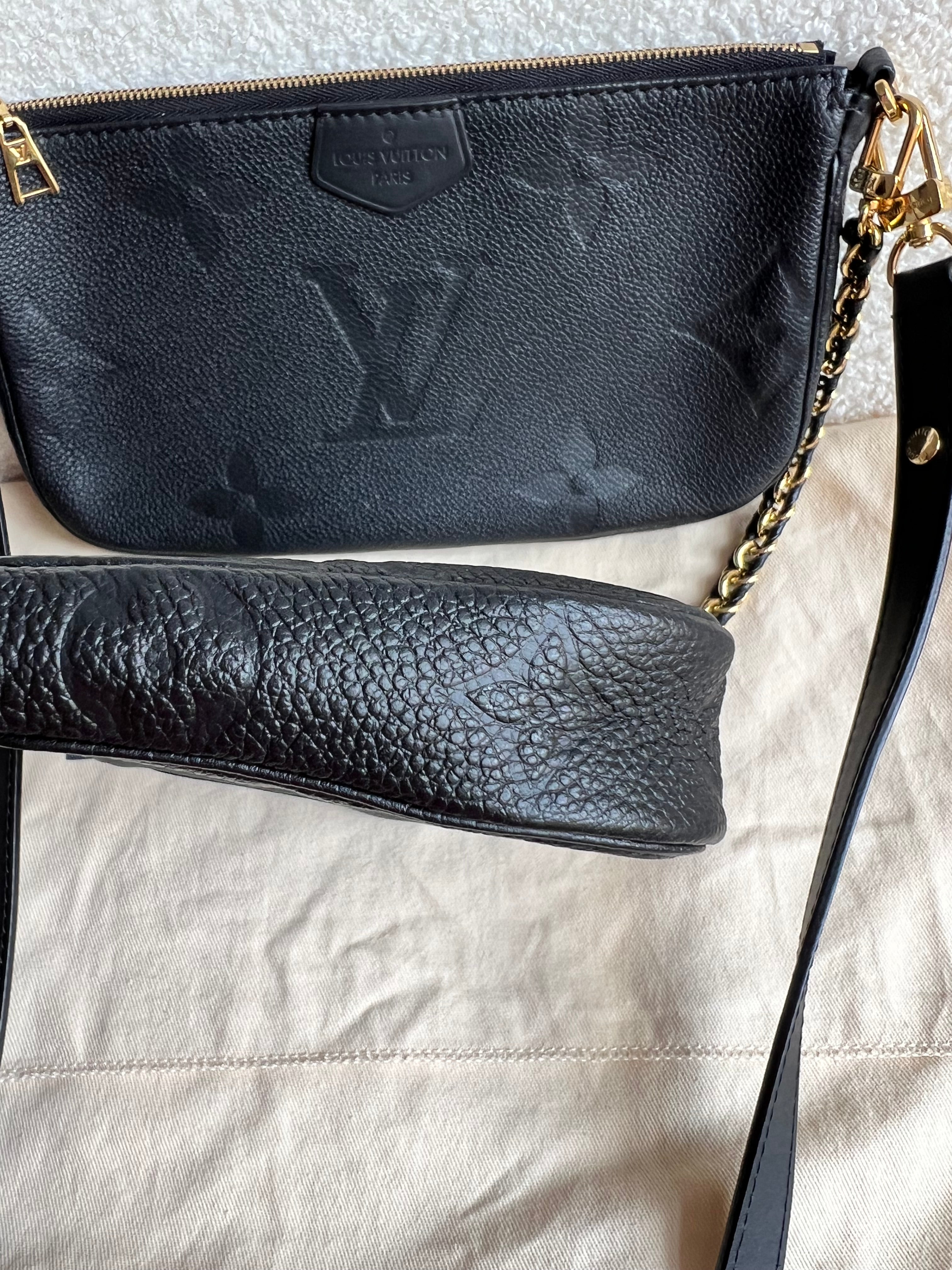 Louis Vuitton Multi Pochette Accessoires Black Empreinte (RRP £2140)