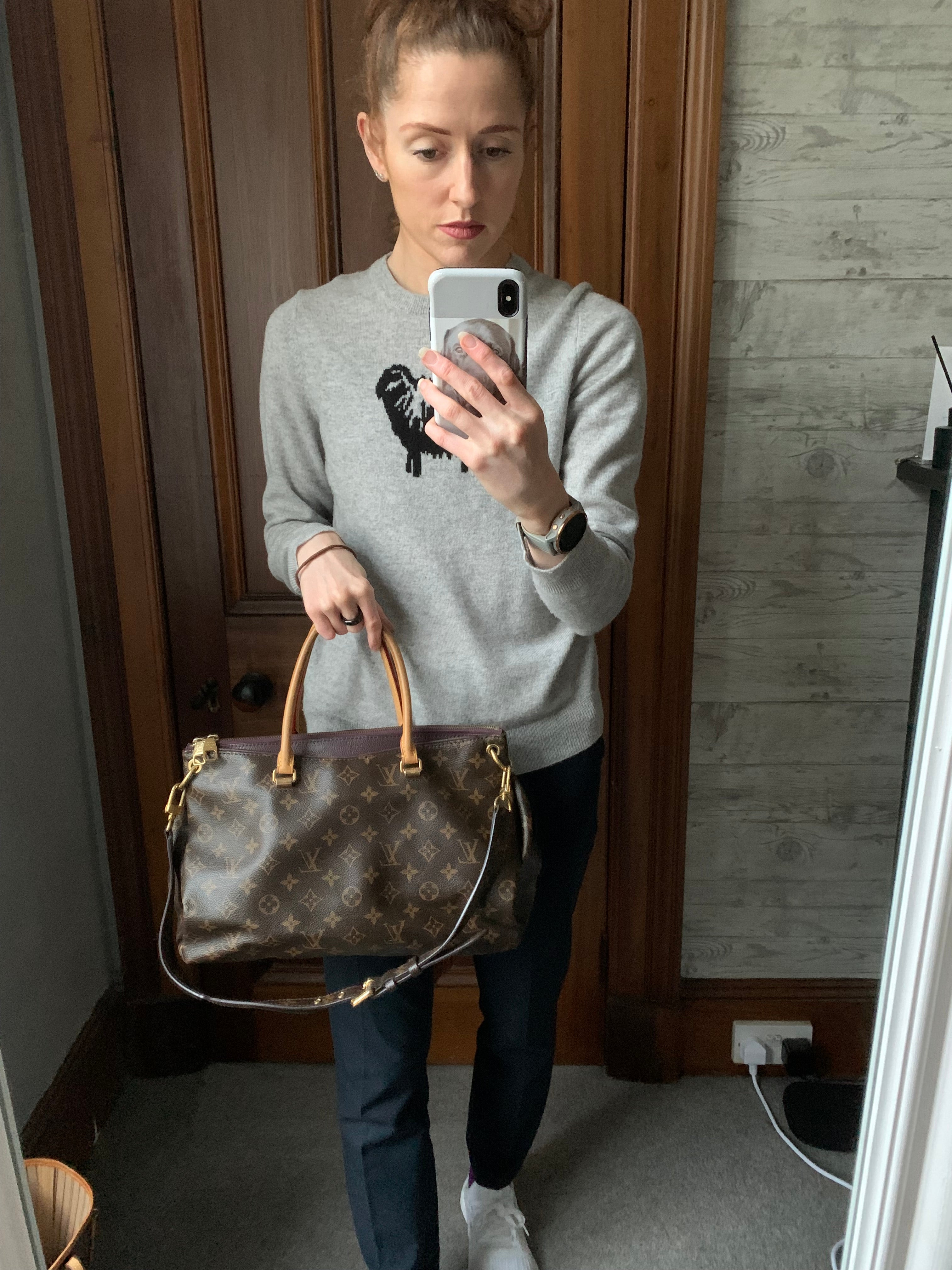 Louis Vuitton Pallas Tote in Monogram and Grape (RRP £1960)