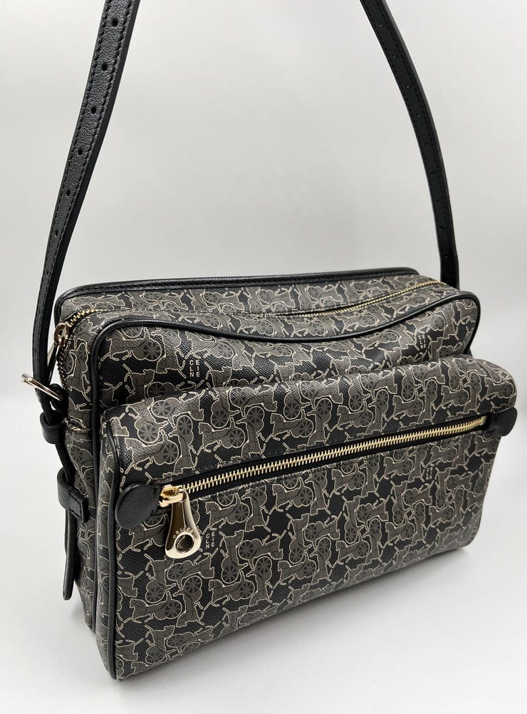 Vintage Celine Coated Canvas Sulky Bag