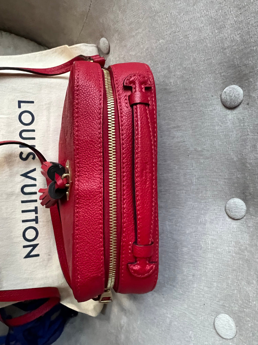Louis Vuitton Saintonge Red Empreinte (RRP £1520)