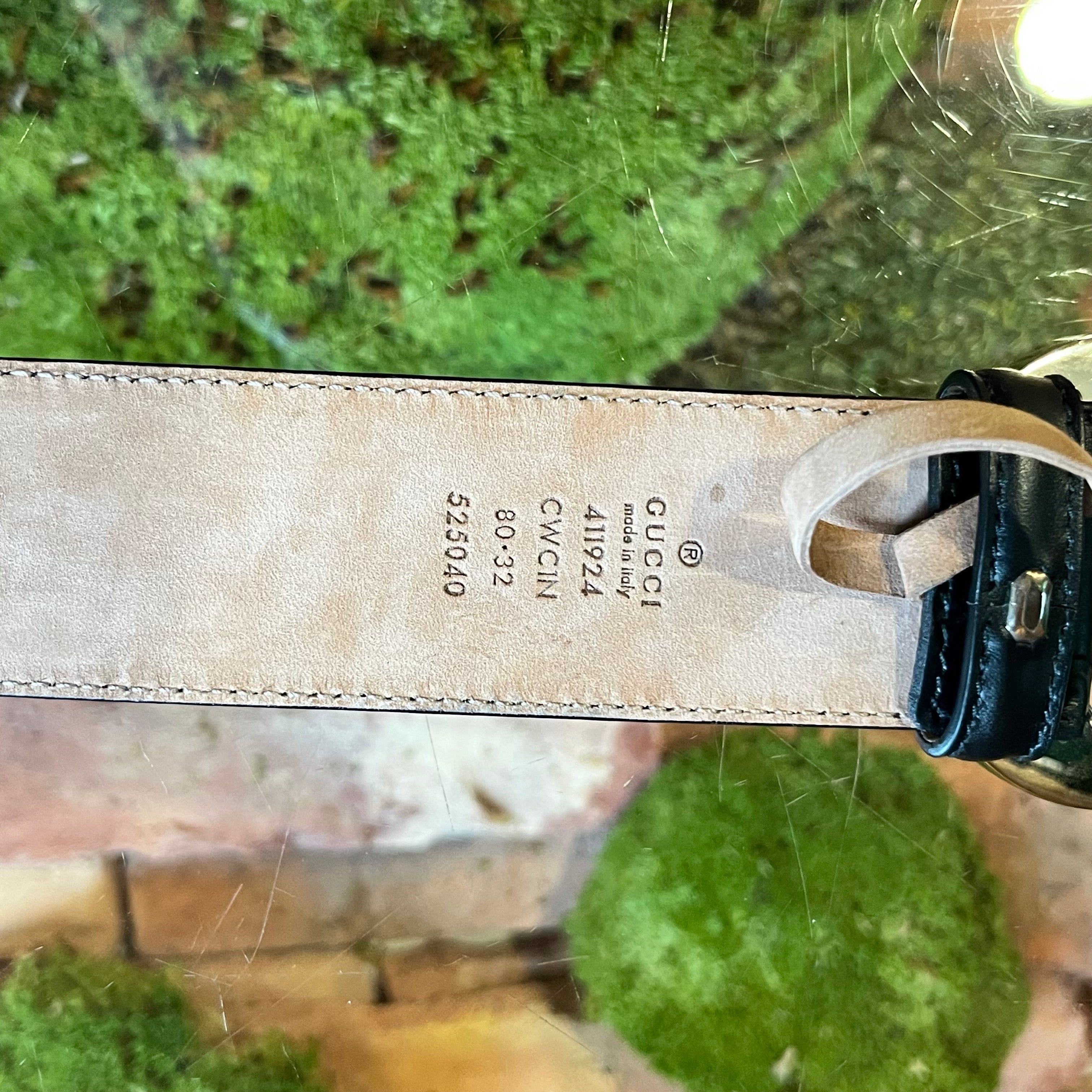 GUCCI Guccissima Interlocking G Belt SZ80/32(4US)