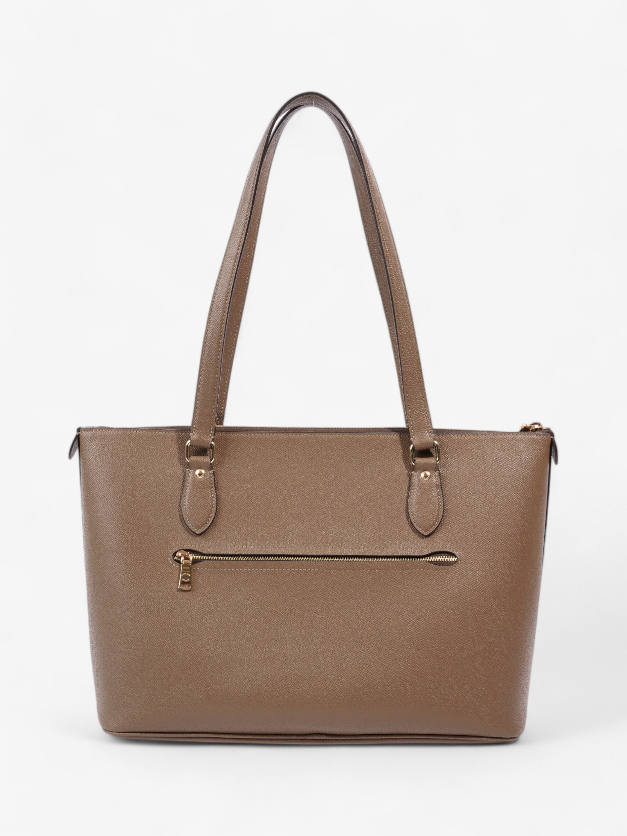 Coach Gallery Tote Light Brown Grained Leather