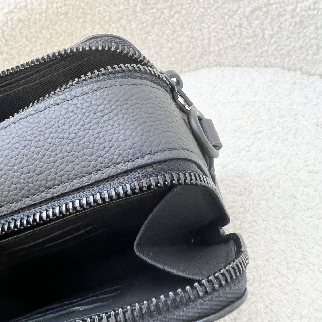 LV Alpha Wearable Wallet in Black Calf Leather and BHW