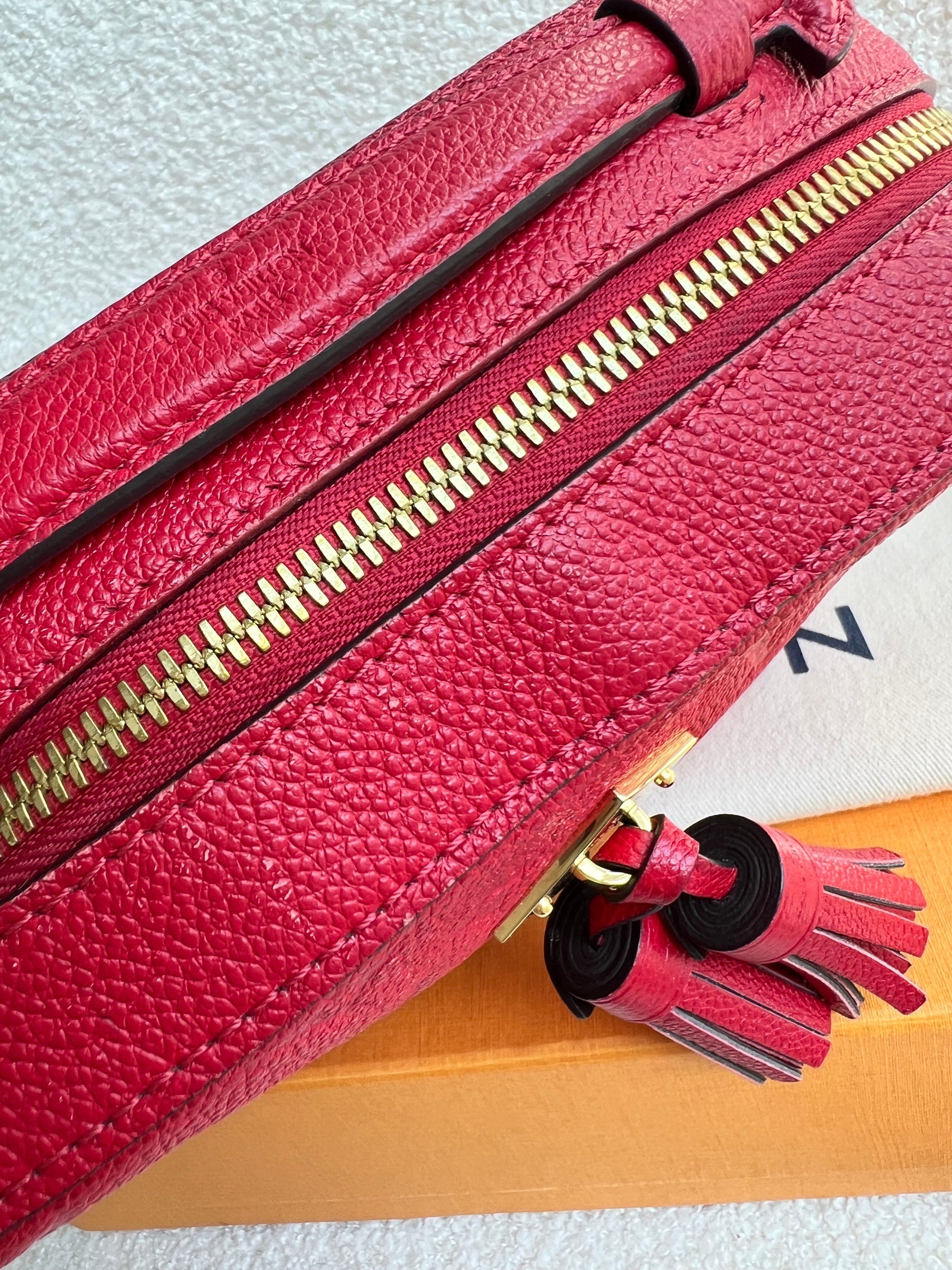 Louis Vuitton Saintonge Red Empreinte (RRP £1520)