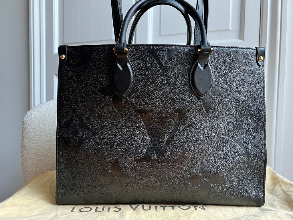 Louis Vuitton On the Go MM Black Empreinte (RRP £2,450)