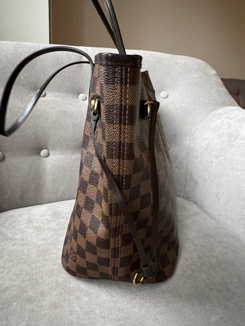 Louis Vuitton Neverfull MM Damier Ebene Cherry Interior (RRP £1,410)
