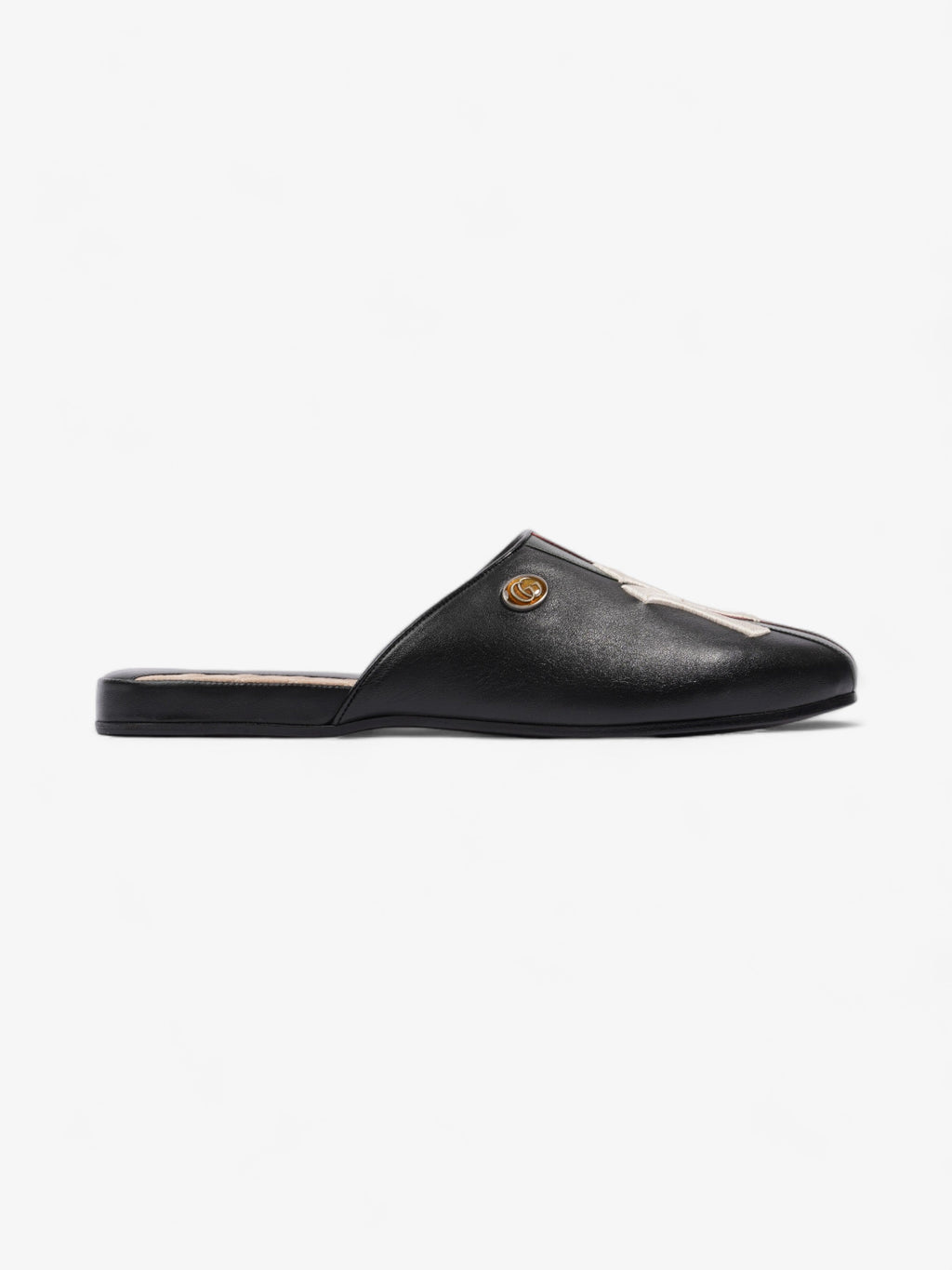 Gucci GG Yankees Loafers Black / Green / Red Leather EU 43 UK 9
