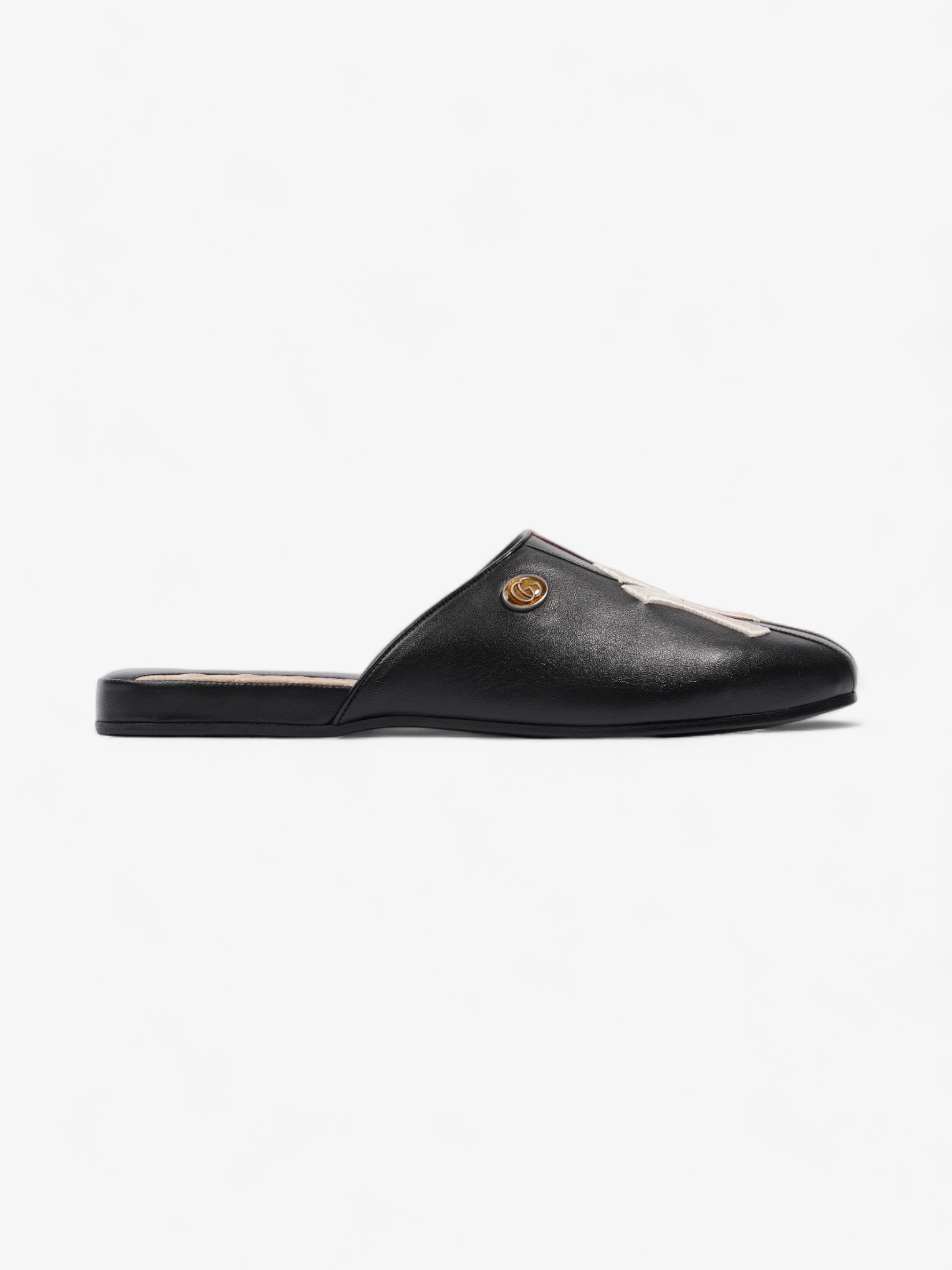 Gucci GG Yankees Loafers Black / Green / Red Leather EU 43 UK 9