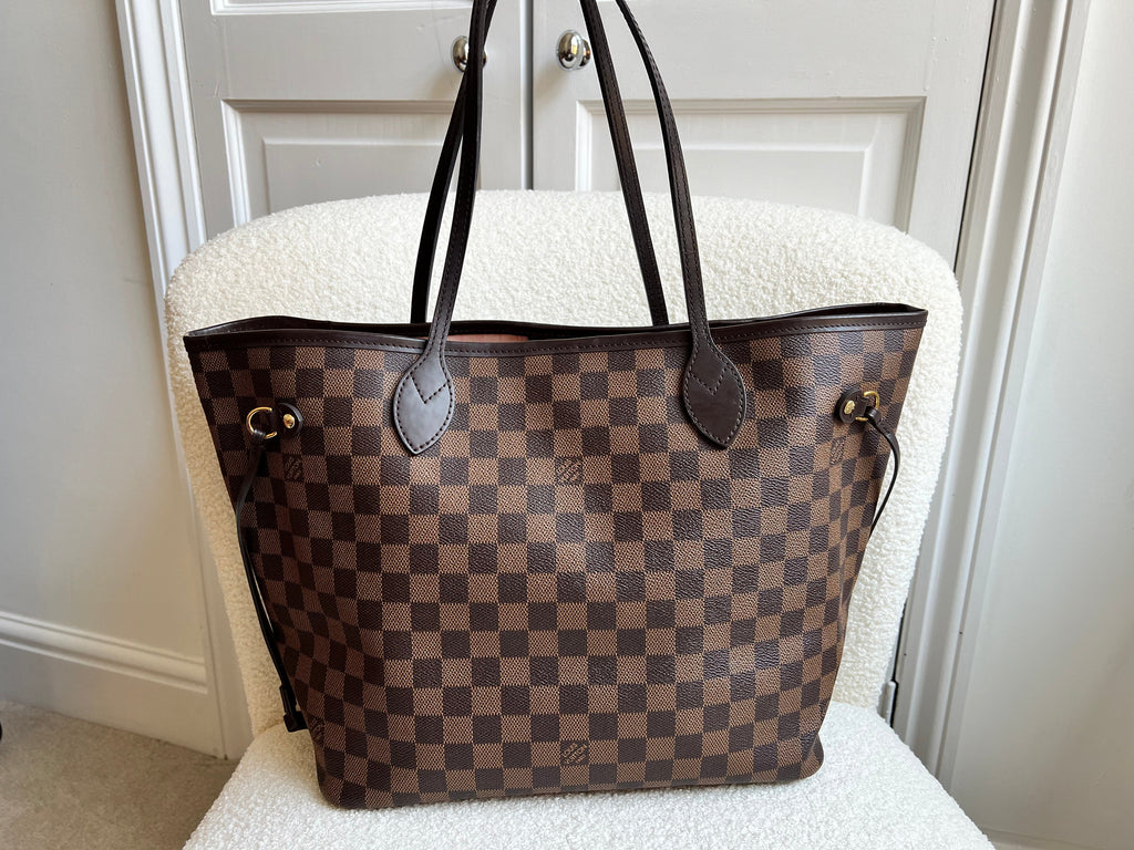 Louis Vuitton Neverfull MM Damier Ebene Rose Ballerine (RRP £1410)