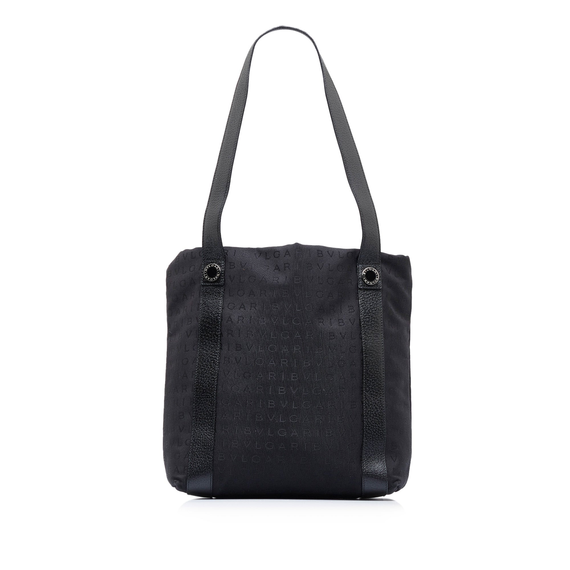 Black Bvlgari Logomania Tote