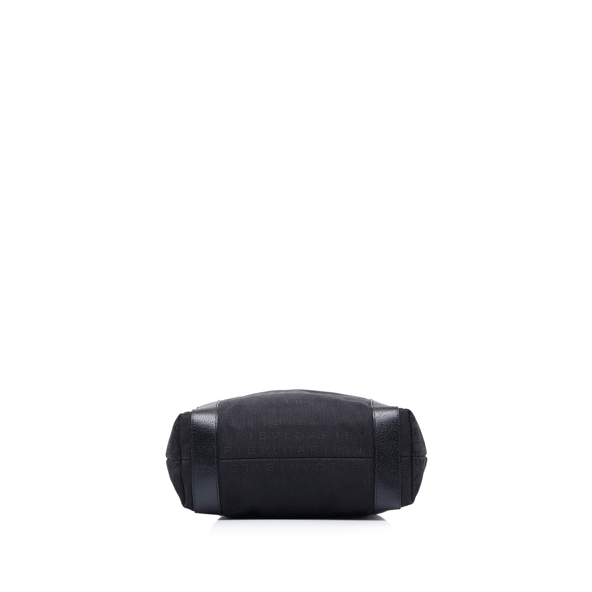 Black Bvlgari Logomania Tote