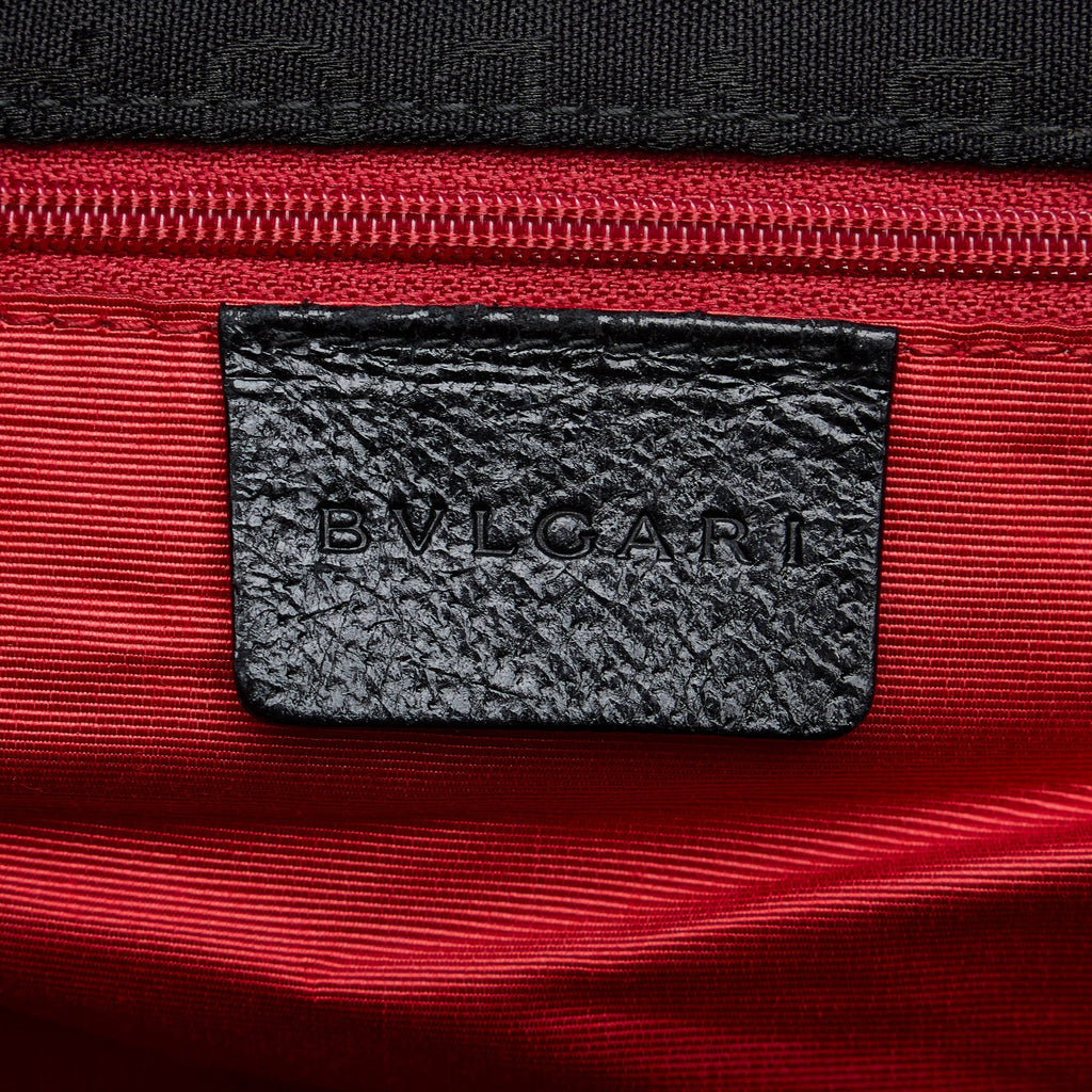 Black Bvlgari Logomania Tote